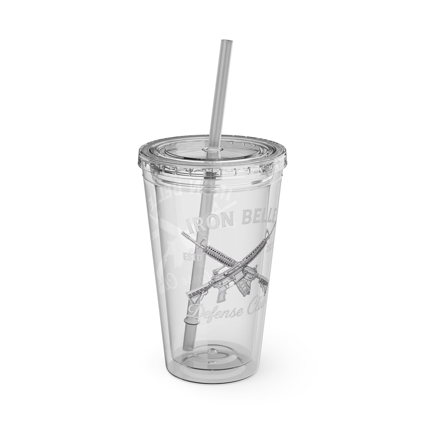 Iron Belle Defense White Crest Tumbler – 16oz