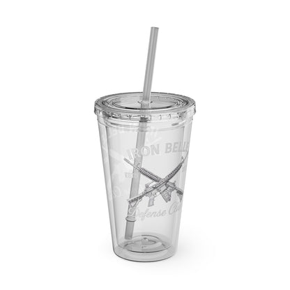 Iron Belle Defense White Crest Tumbler – 16oz