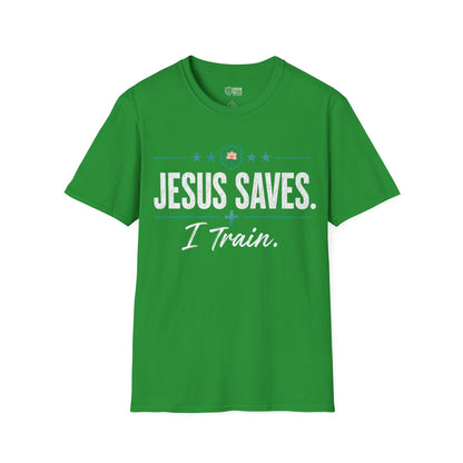 Jesus Saves I Train Tee