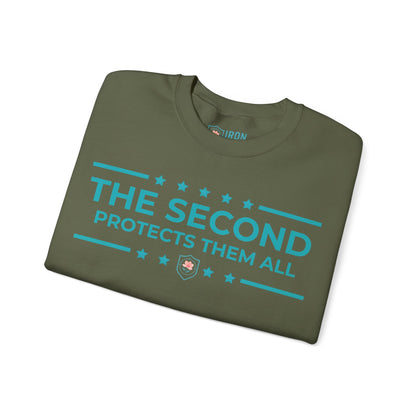 The Second: Protects Them All Iron Belle Defense Unisex Crewneck Sweatshirt