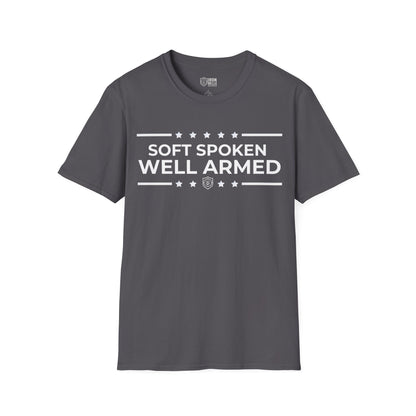 Soft Spoken Well Armed Unisex Softstyle T-Shirt