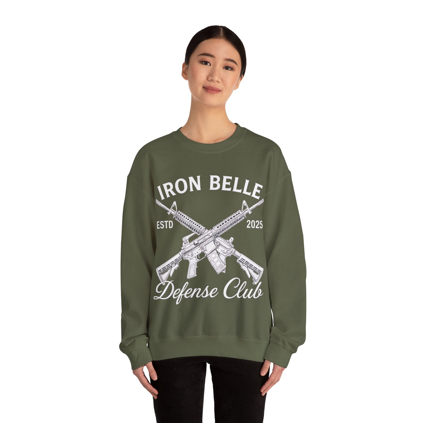 Iron Belle Defense White Crest Unisex Crewneck Sweatshirt