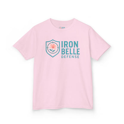 Youth Turquoise Iron Belle Defense Tee