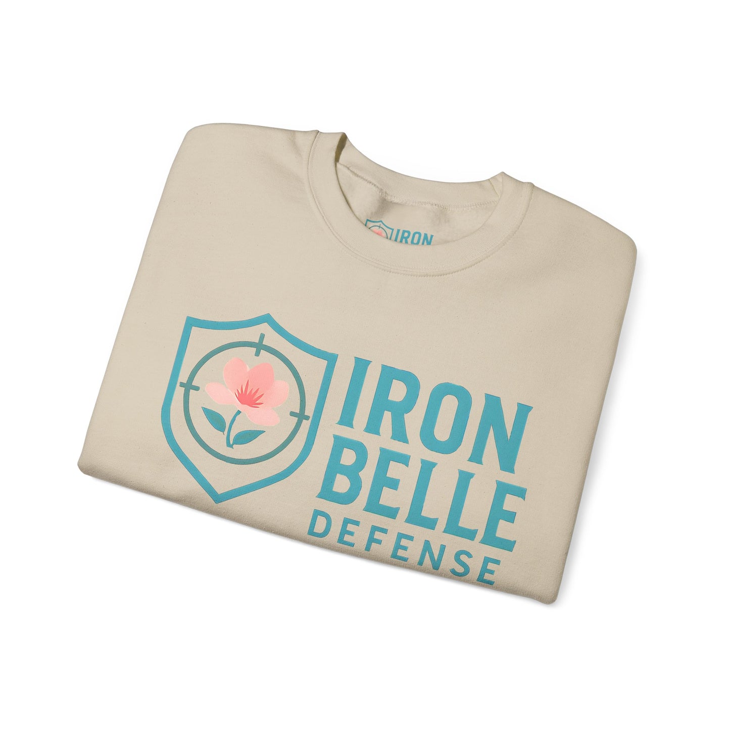 Turquoise Iron Belle Defense Unisex Crewneck Sweatshirt