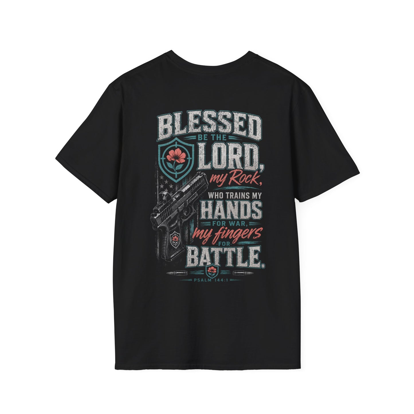 Blessed Be the Lord My Rock Iron Belle Defense Tee