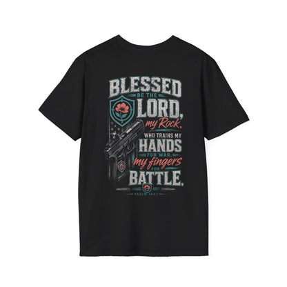 Blessed Be the Lord My Rock Iron Belle Defense Tee