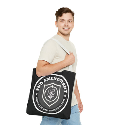 2nd Amendment Shield Tote Bag — America’s Original Homeland Security Cotton Tote