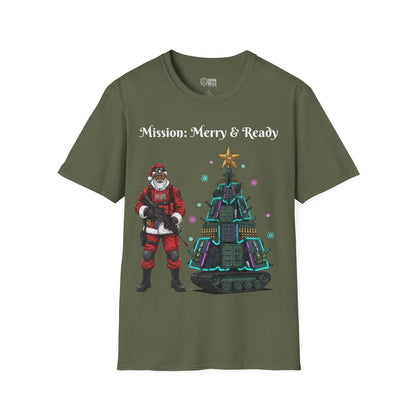 Tactical Santa with Armored Christmas Tree Tee by Iron Belle Defense