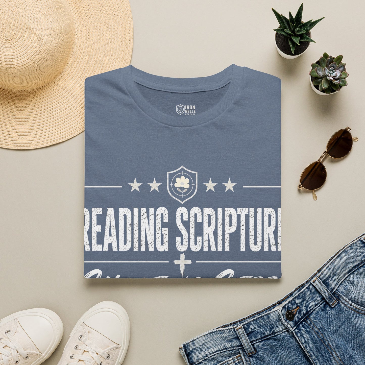 Reading Scripture Shooting Steel Tee