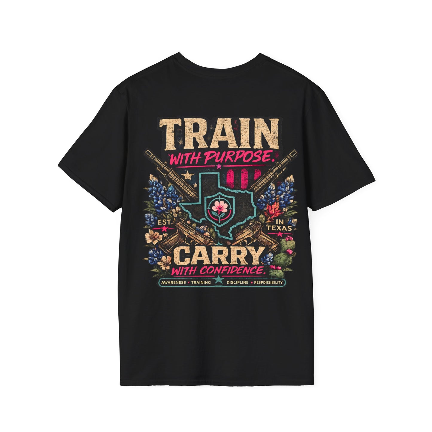 Iron Belle Defense "Train With Purpose" Unisex Softstyle T-Shirt