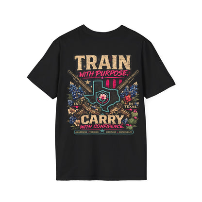 Iron Belle Defense "Train With Purpose" Unisex Softstyle T-Shirt