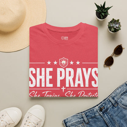 She Prays She Trains She Protects Tee