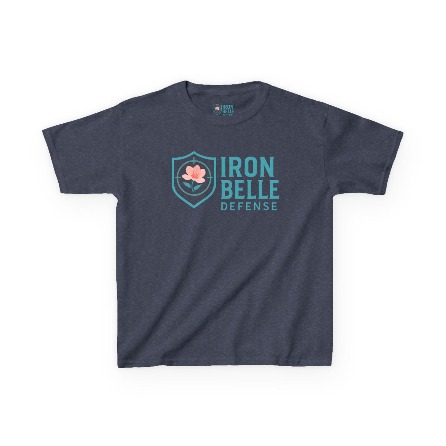 Youth Turquoise Iron Belle Defense Tee