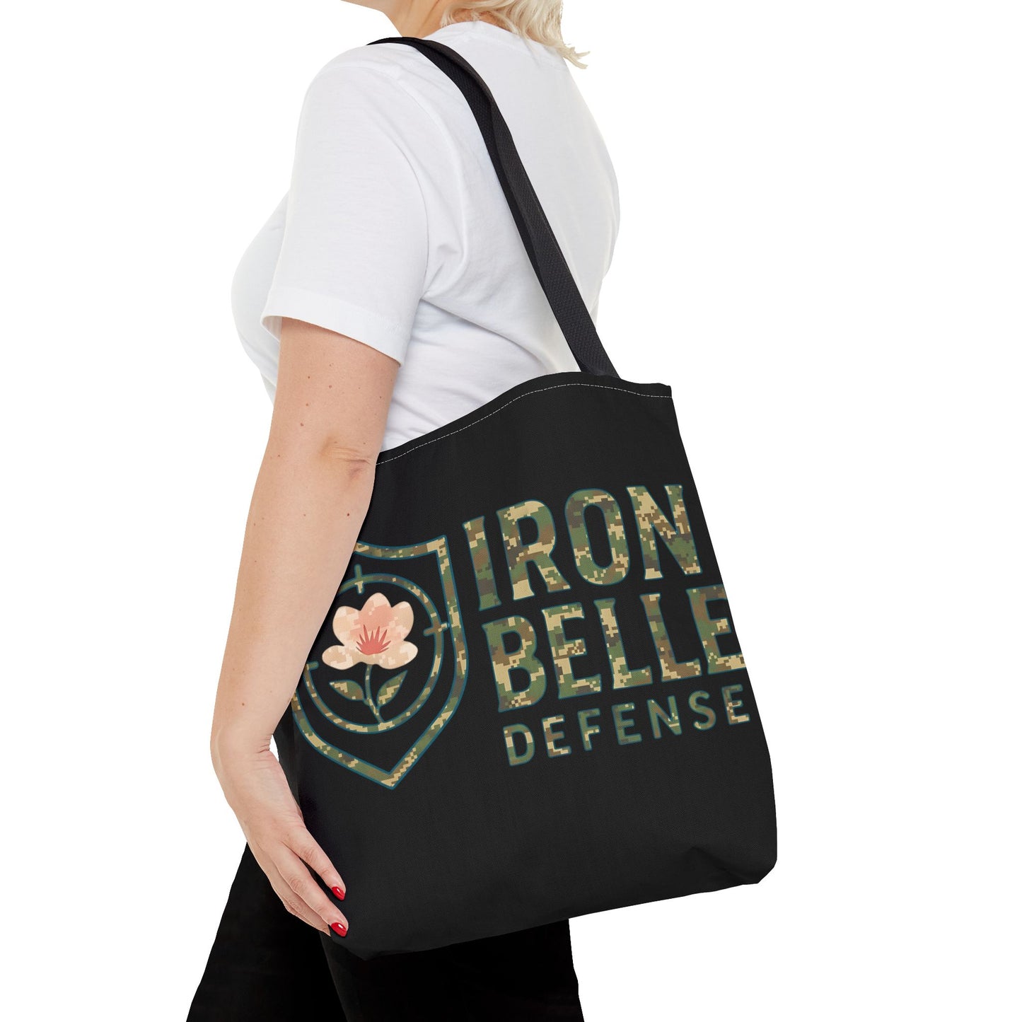 Camo Iron Belle Defense Tote Bag