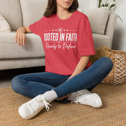 Rooted in Faith Iron Belle Defense Tee