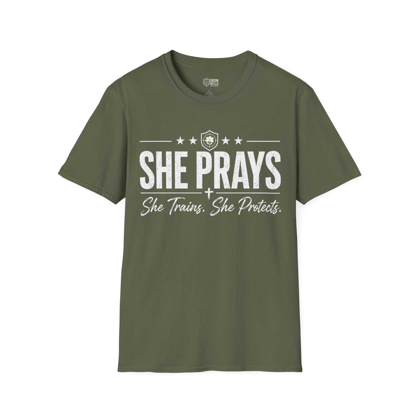 She Prays She Trains She Protects Tee