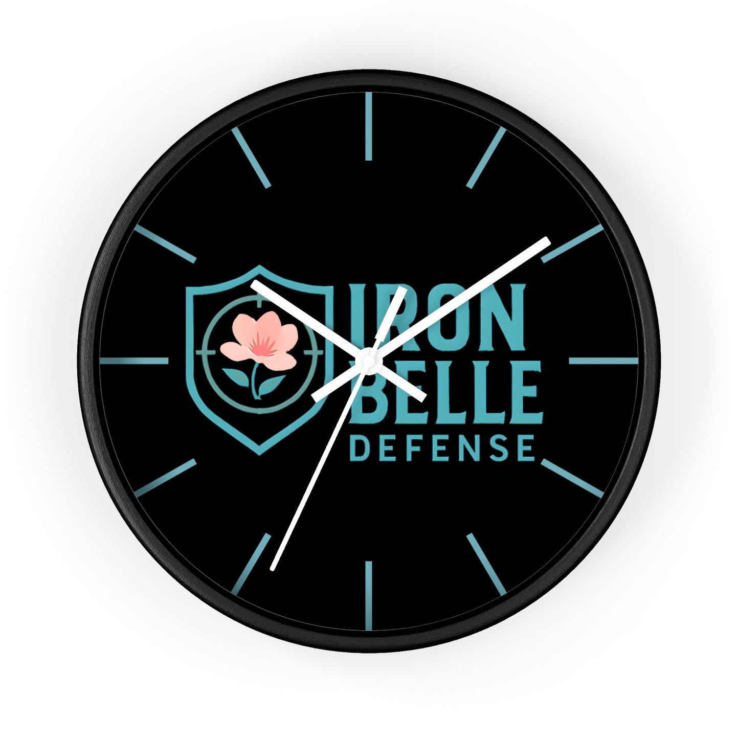 Iron Belle Defense Wall Clock Teal