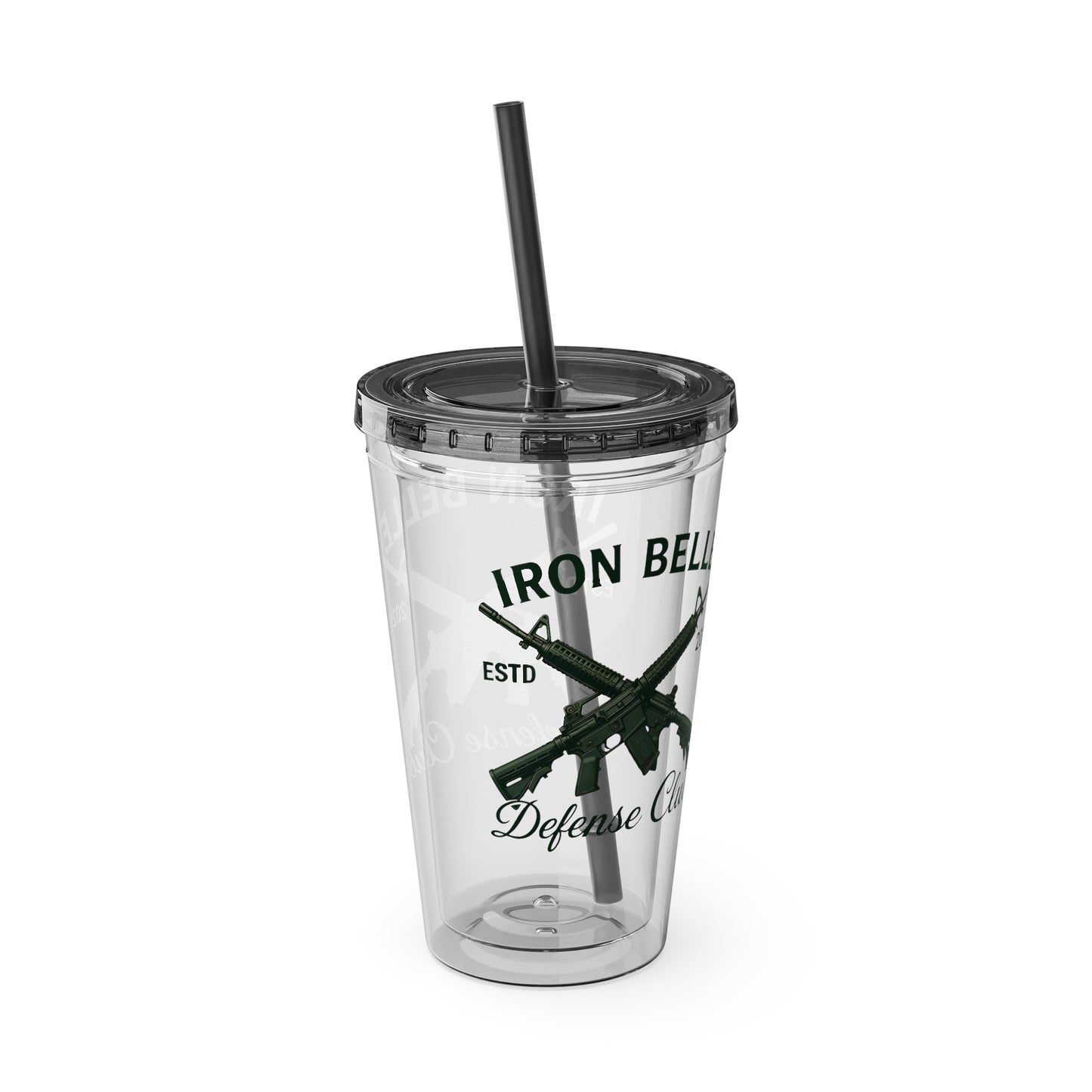 Iron Belle Defense Black Crest Tumbler – 16oz