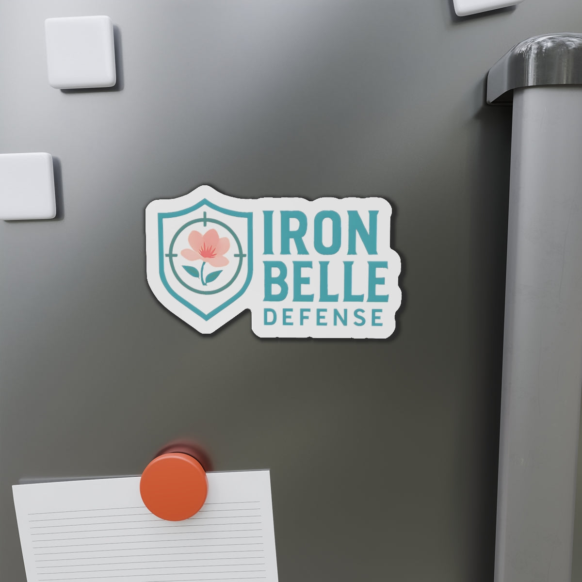 Iron Belle Defense Die-Cut Magnets
