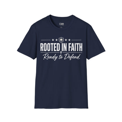 Rooted in Faith Iron Belle Defense Tee