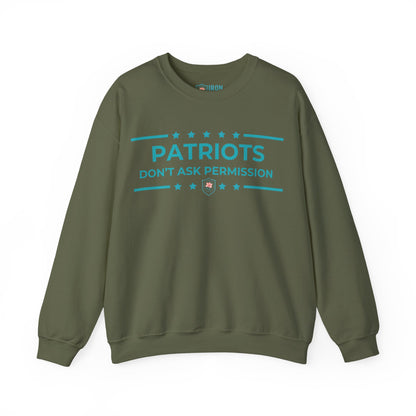 Patriots Don’t Ask Permission Iron Belle Defense Unisex Crewneck Sweatshirt