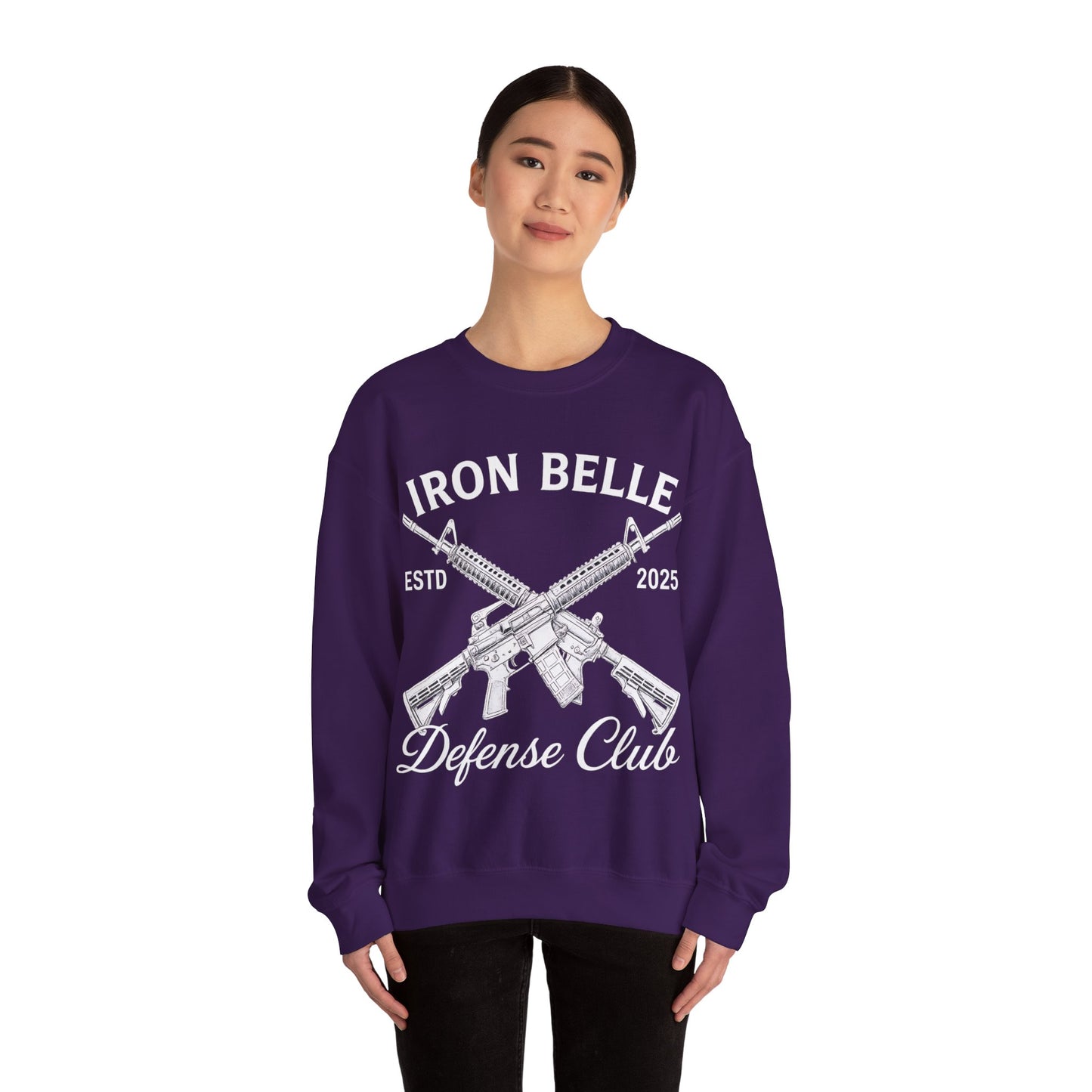 Iron Belle Defense White Crest Unisex Crewneck Sweatshirt