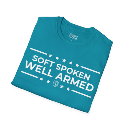 Soft Spoken Well Armed Unisex Softstyle T-Shirt