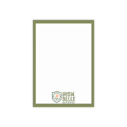 Camo Iron Belle Defense Note Pad