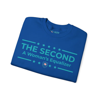 The Second:A Woman’s Equalizer Iron Belle Defense Unisex Crewneck Sweatshirt