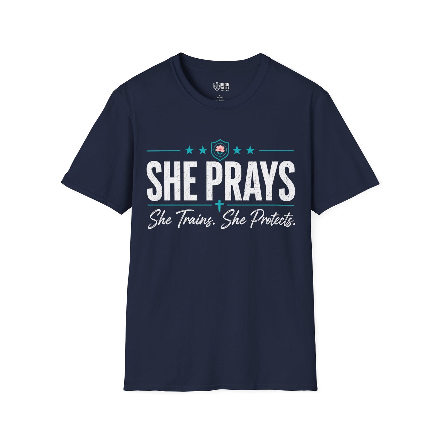 She Prays She Trains She Protects Tee