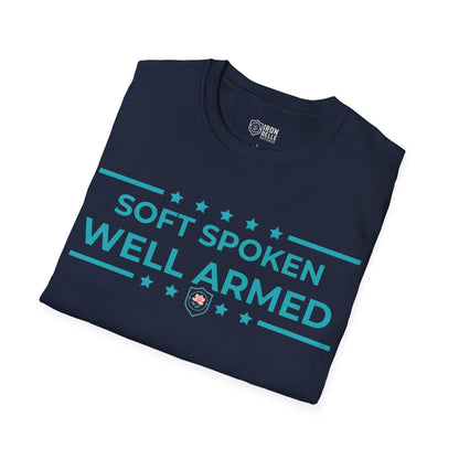 Soft Spoken Well Armed Unisex Softstyle T-Shirt