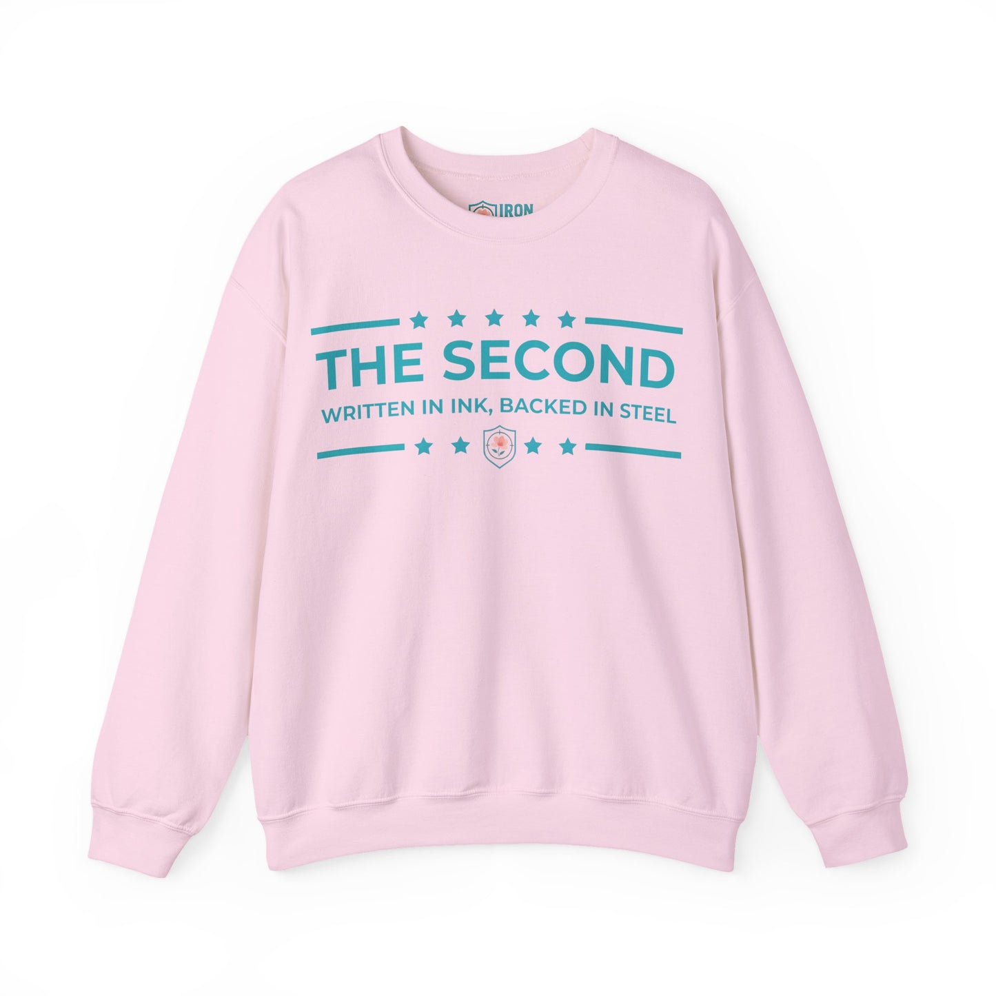 The Second: Written in Ink, Backed in Steel Iron Belle Defense Unisex Crewneck Sweatshirt