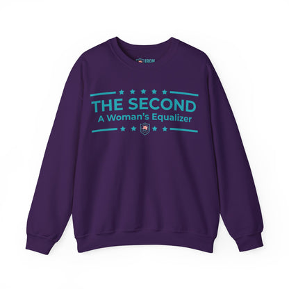 The Second:A Woman’s Equalizer Iron Belle Defense Unisex Crewneck Sweatshirt