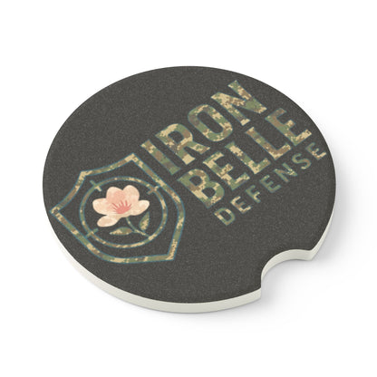 Camo Iron Belle Defense Soapstone Car Coaster