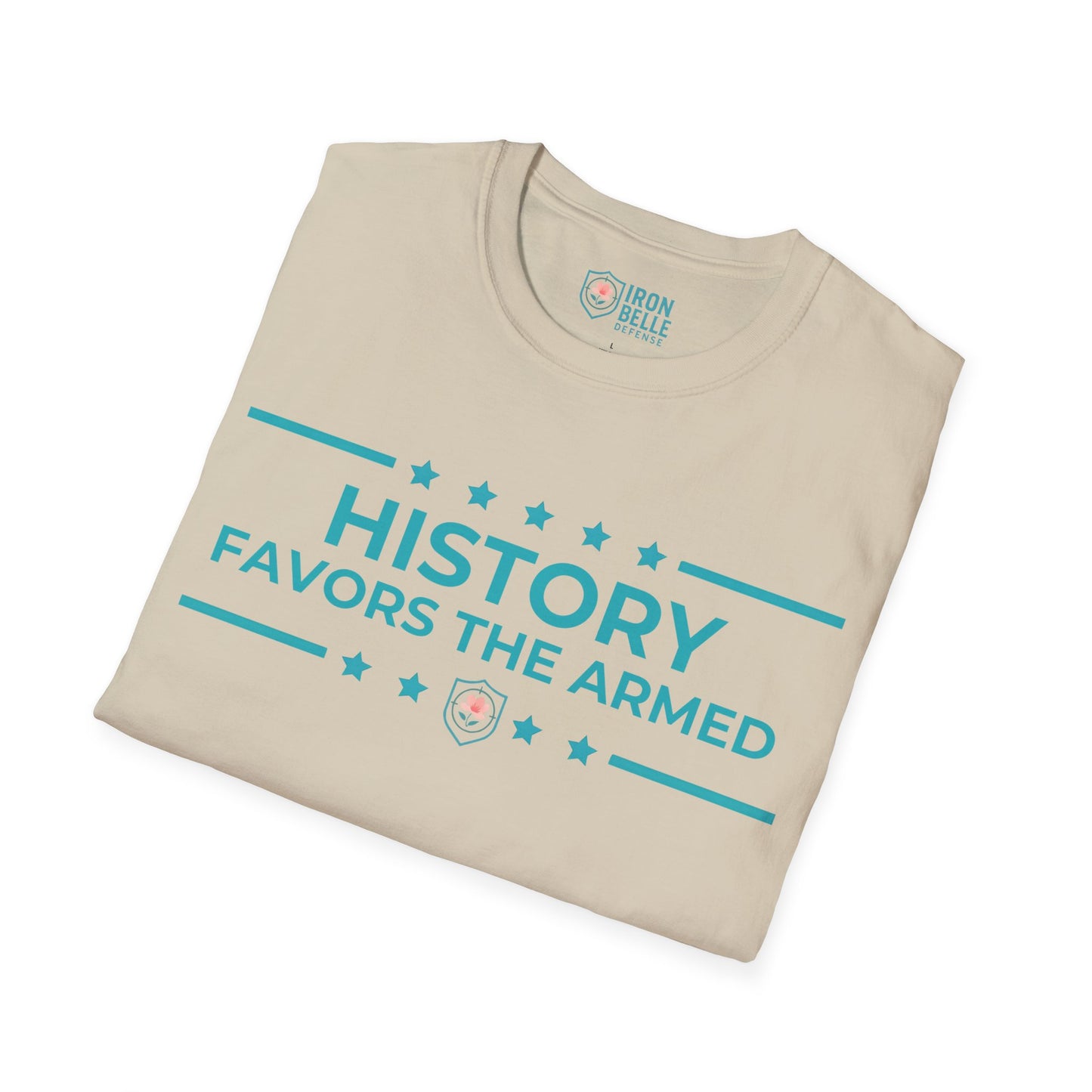 History Favors the Armed Iron Belle Defense Tee