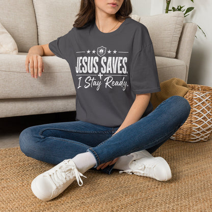 Jesus Saves I Stay Ready Tee