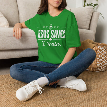 Jesus Saves I Train Tee