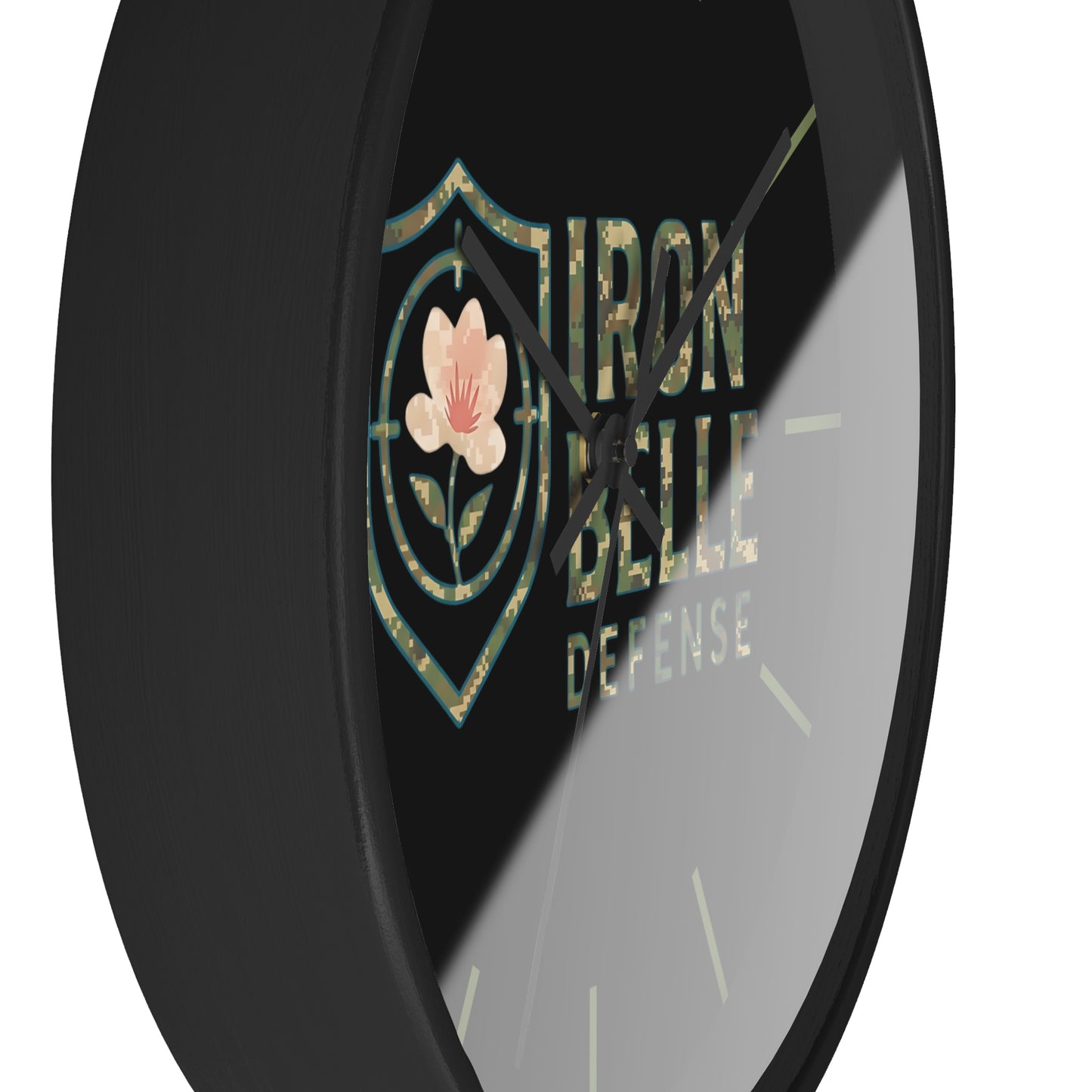 Camo Iron Belle Defense Wall Clock