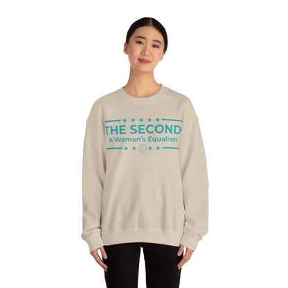 The Second:A Woman’s Equalizer Iron Belle Defense Unisex Crewneck Sweatshirt