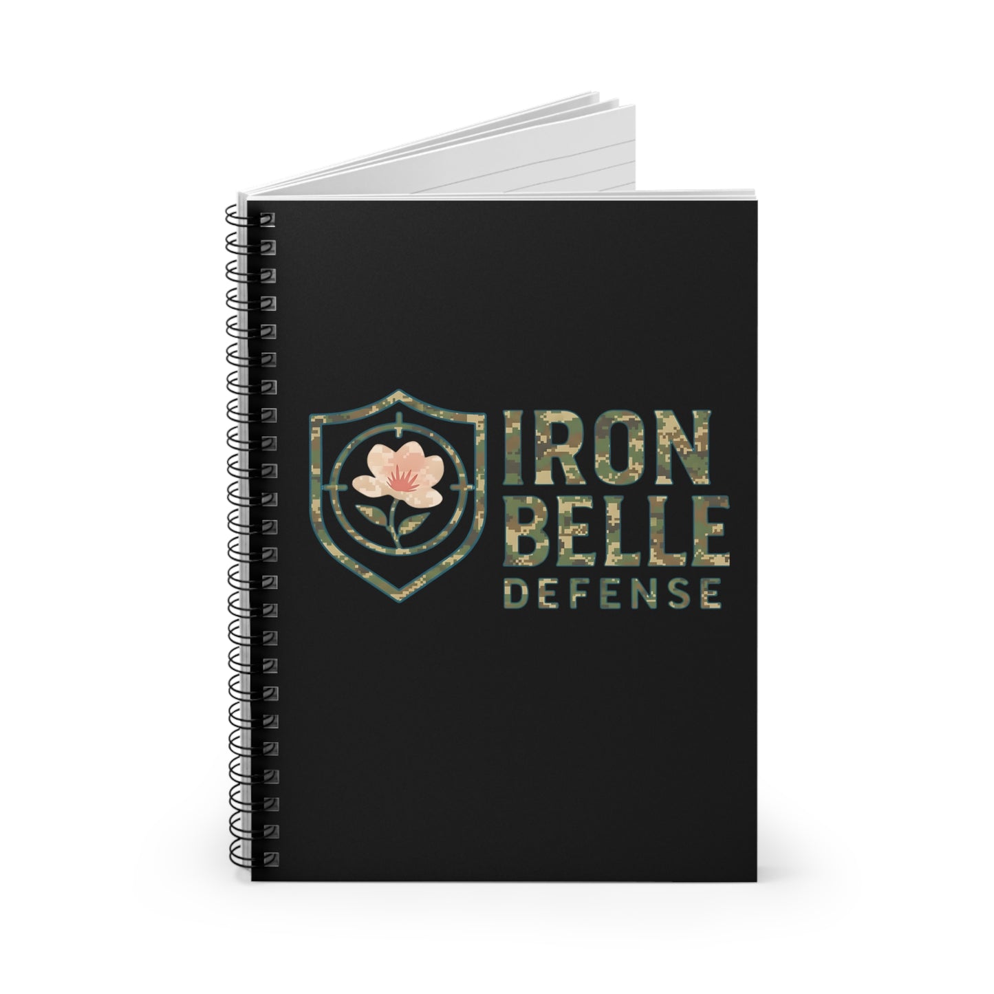 Camo Iron Belle Defense Spiral Notebook