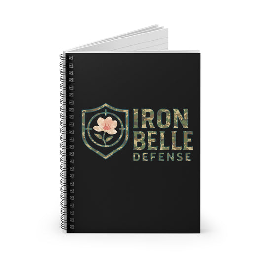 Camo Iron Belle Defense Spiral Notebook