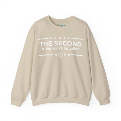 The Second:A Woman’s Equalizer Iron Belle Defense Unisex Crewneck Sweatshirt