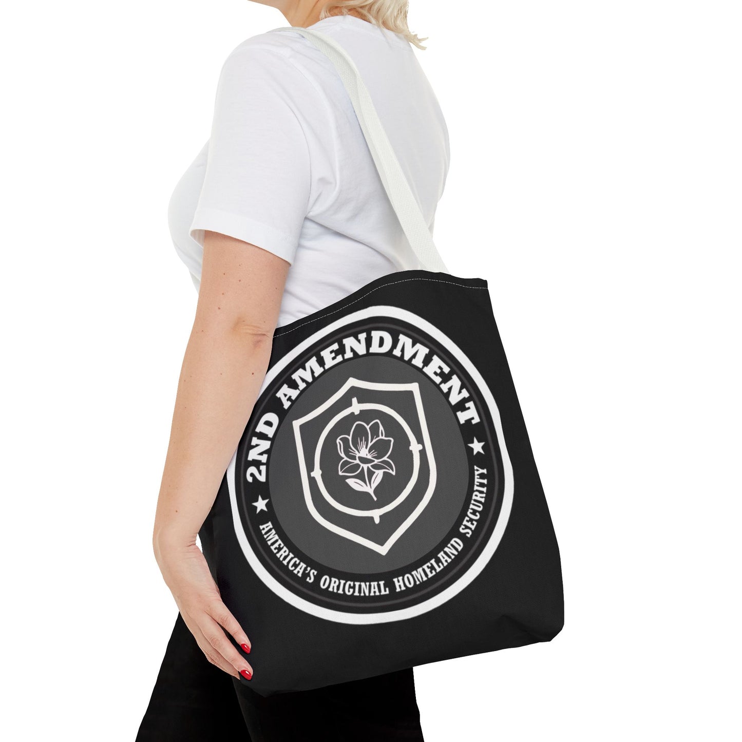 2nd Amendment Shield Tote Bag — America’s Original Homeland Security Cotton Tote