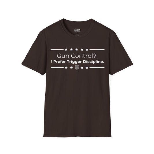 Gun Control? Unisex Softstyle T-Shirt
