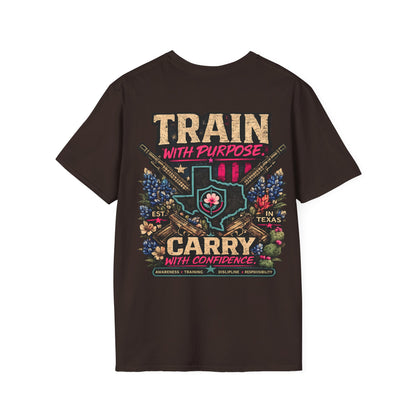 Iron Belle Defense "Train With Purpose" Unisex Softstyle T-Shirt