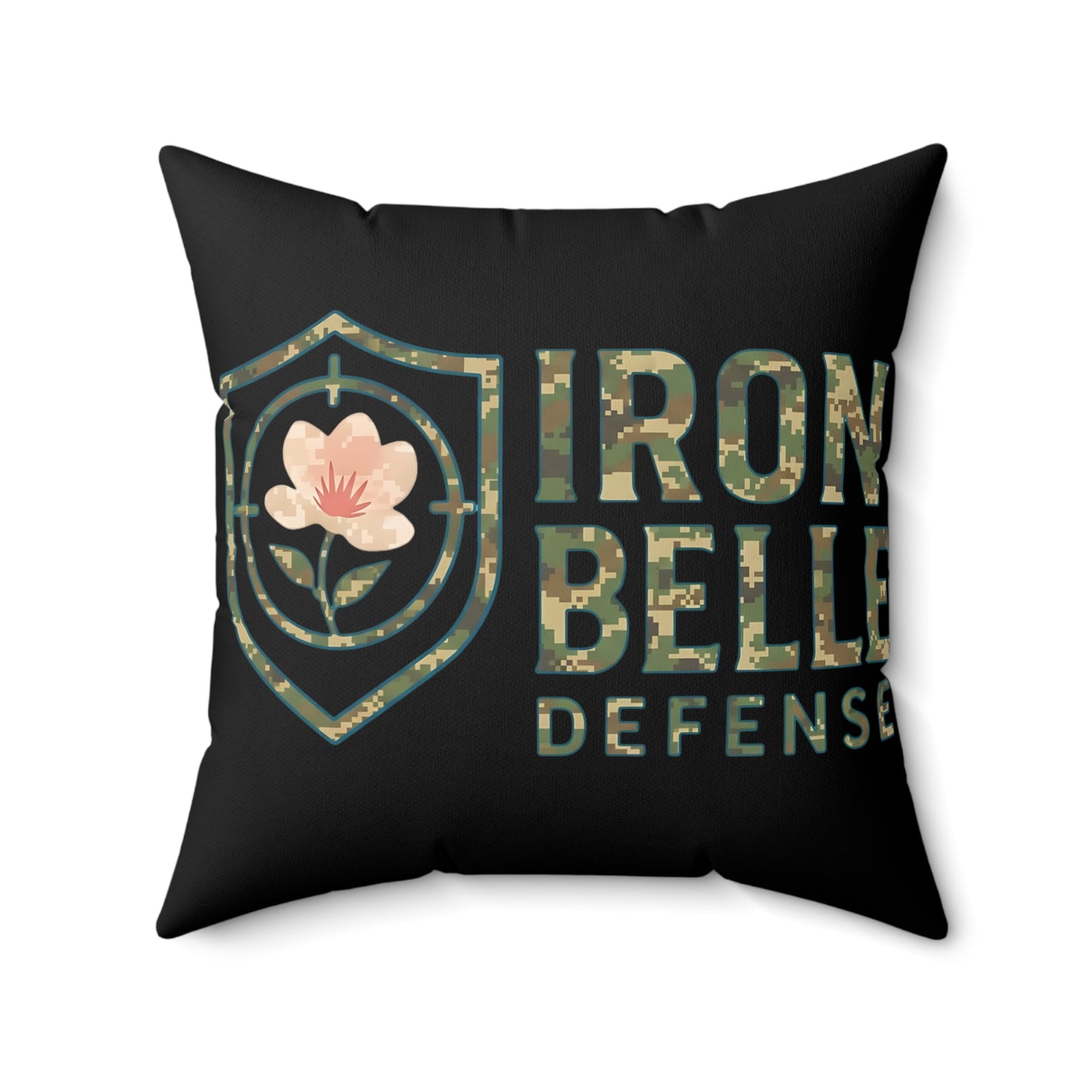 Iron Belle Defense Spun Polyester Square Pillow