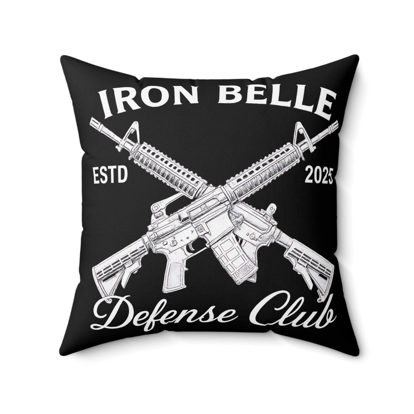 Iron Belle Defense Spun Polyester Square Pillow