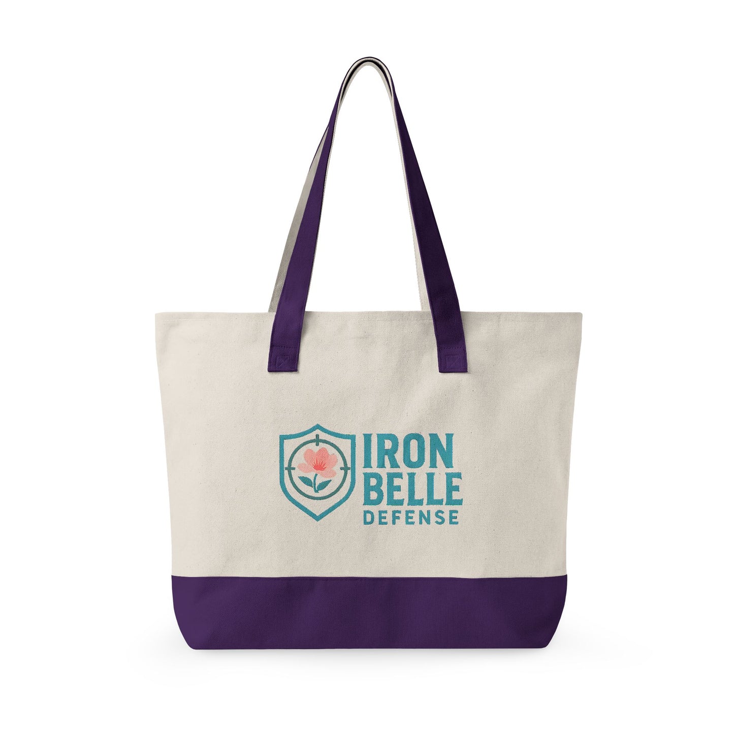 Iron Belle Defense Zippered Canvas Tote