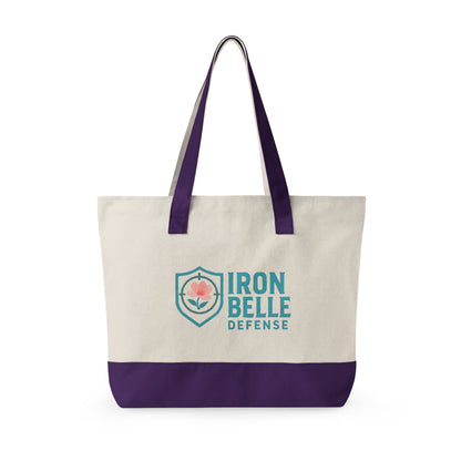 Iron Belle Defense Zippered Canvas Tote