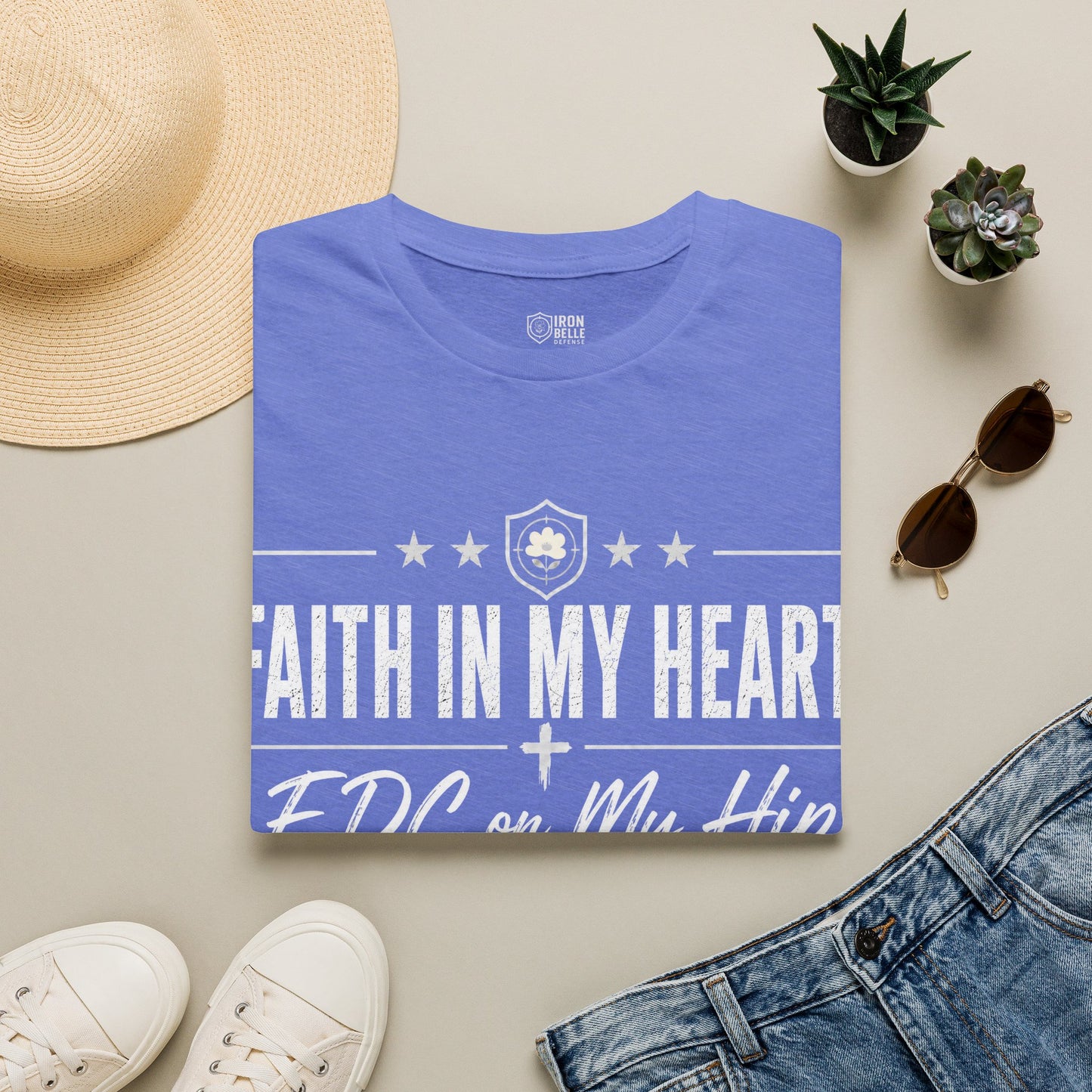 Faith in My Heart EDC on My Hip Tee